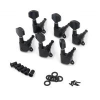Set de Clavijeros Guitarra Eléctrica 6 en línea (negros)